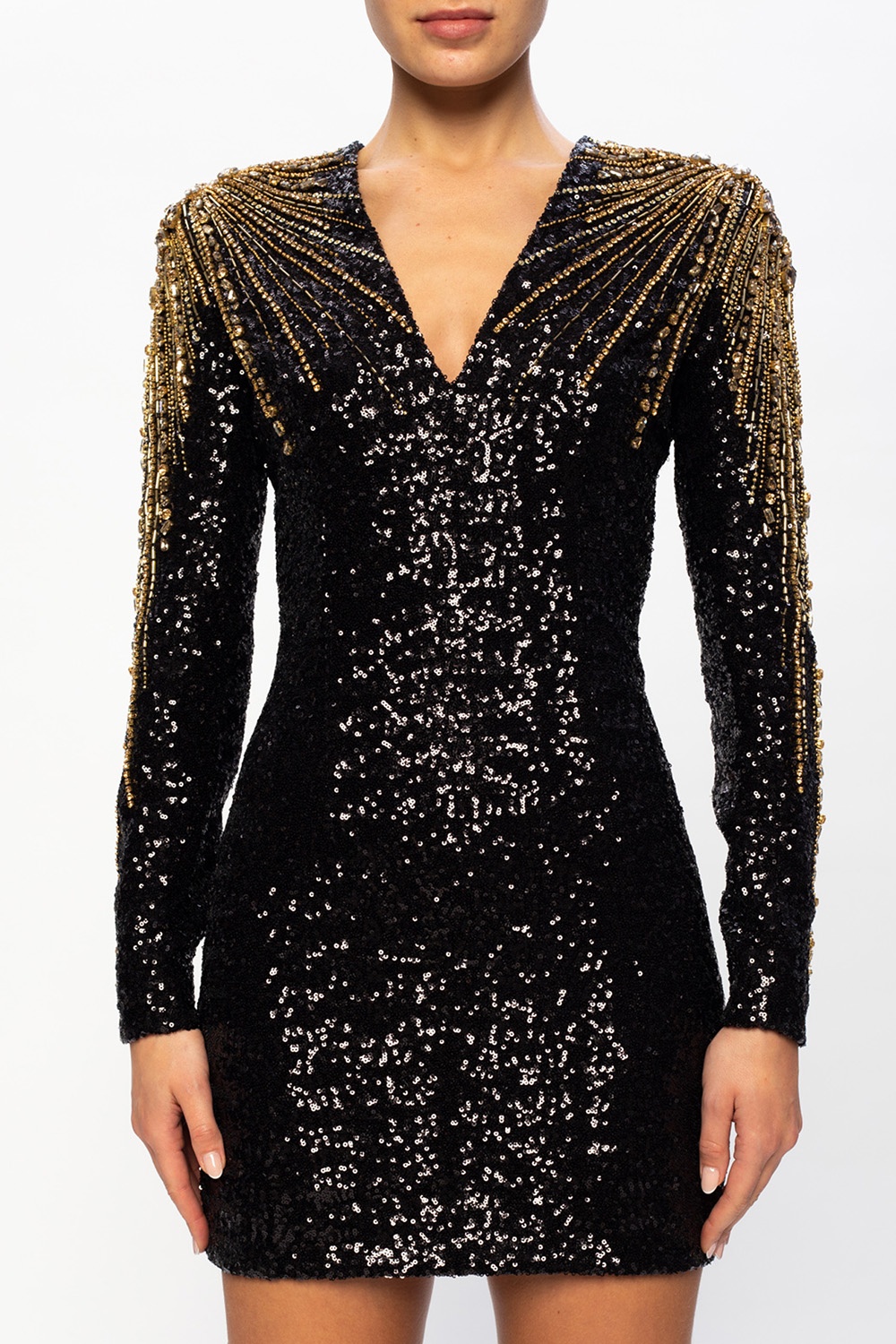 Balmain sequin hot sale dress